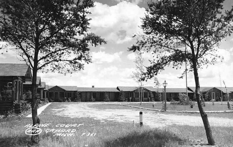 Alpine Court - Old Postcard (newer photo)